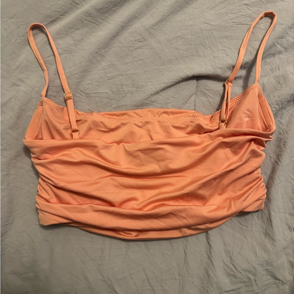 Oh Polly Ruched Pink Top - Picture 5 of 6